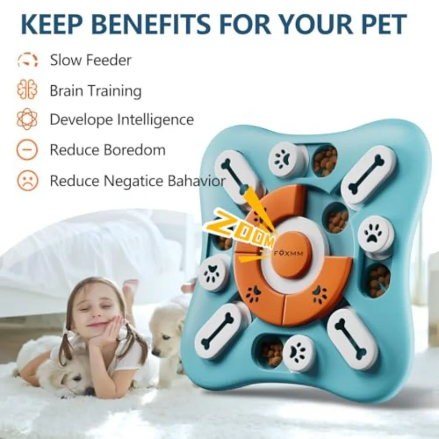 Interactive Dog Treat Puzzle Toys for IQ Training and Mental Stimulating, Fun Slow Feeder - Image 2