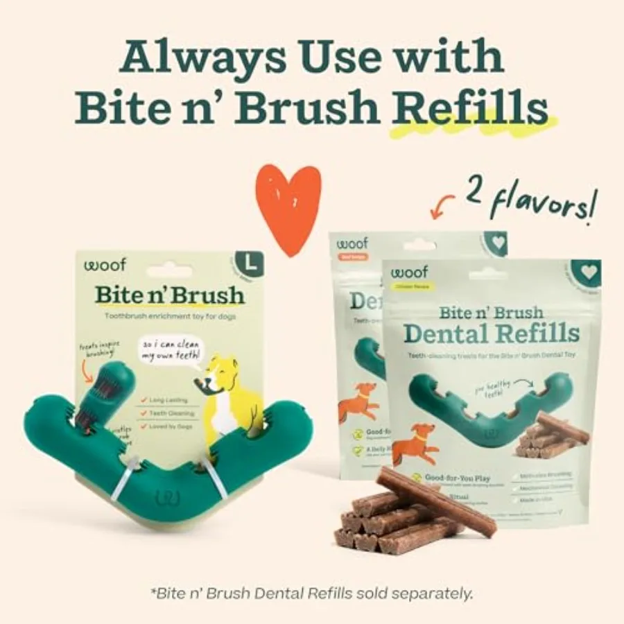 The Bite n' Brush - Dog Toothbrush Toy - Scrub Plaque and Tartar from Your Dog's Teeth - Image 5