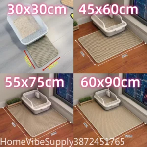 Extra Large 2 Layer Cat Litter Mat Heavy Duty Waterproof Non Slip Washable - Thumbnail Image 5