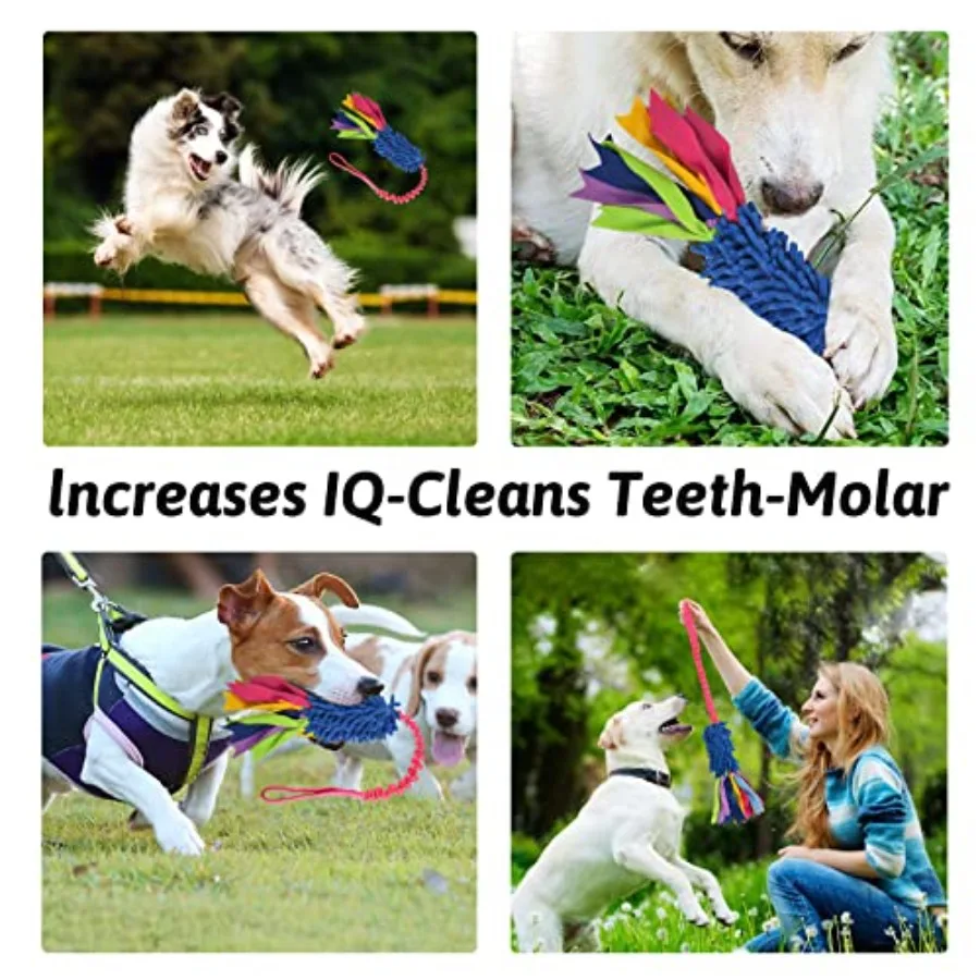 Dog Tug Toy, Dog Toys for Aggressive Chewers, Strong Squeak Rope Toy Easy to GRAP Chew Toy for Large Dogs, Puppies, Middle Dogs - Image 4