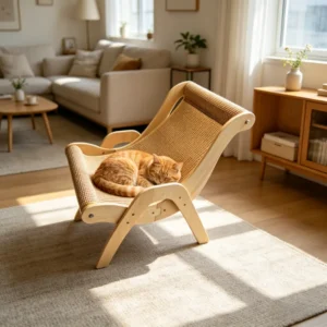 Sisal Cat Scratcher for Indoor Cats Scratching Pad Vertical - Thumbnail Image 5