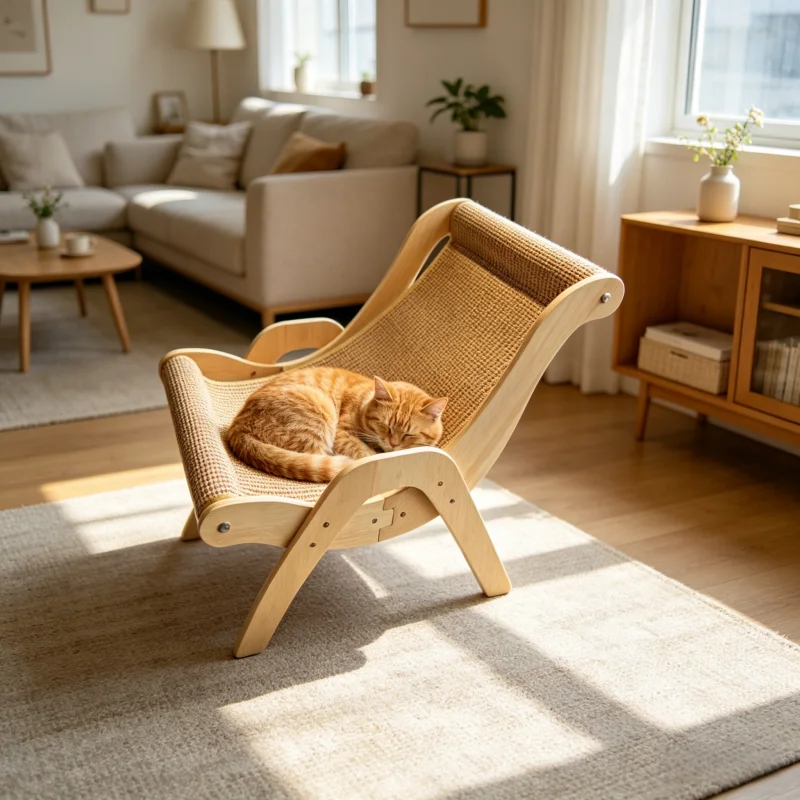 Sisal Cat Scratcher for Indoor Cats Scratching Pad Vertical - Image 5