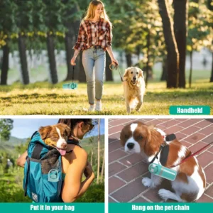 Portable Dog Pooper Scooper Outdoor Pet Waste Pick-up Cleaner Built-in Garbage Bag Handheld Pet Poop Grabber No Touch Design - Thumbnail Image 6