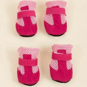 Breathable Mesh Summer Dog Shoes, Soft Sole Indoor Boots for Teddy Poodle