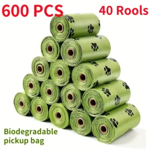 30/600 Pcs Dog Poop Bags for Dog Large Cat Waste Bags Doggie Outdoor Home Clean Refill Garbage Bag Pet Supplies 15 Bags/ Roll - Thumbnail Image 2