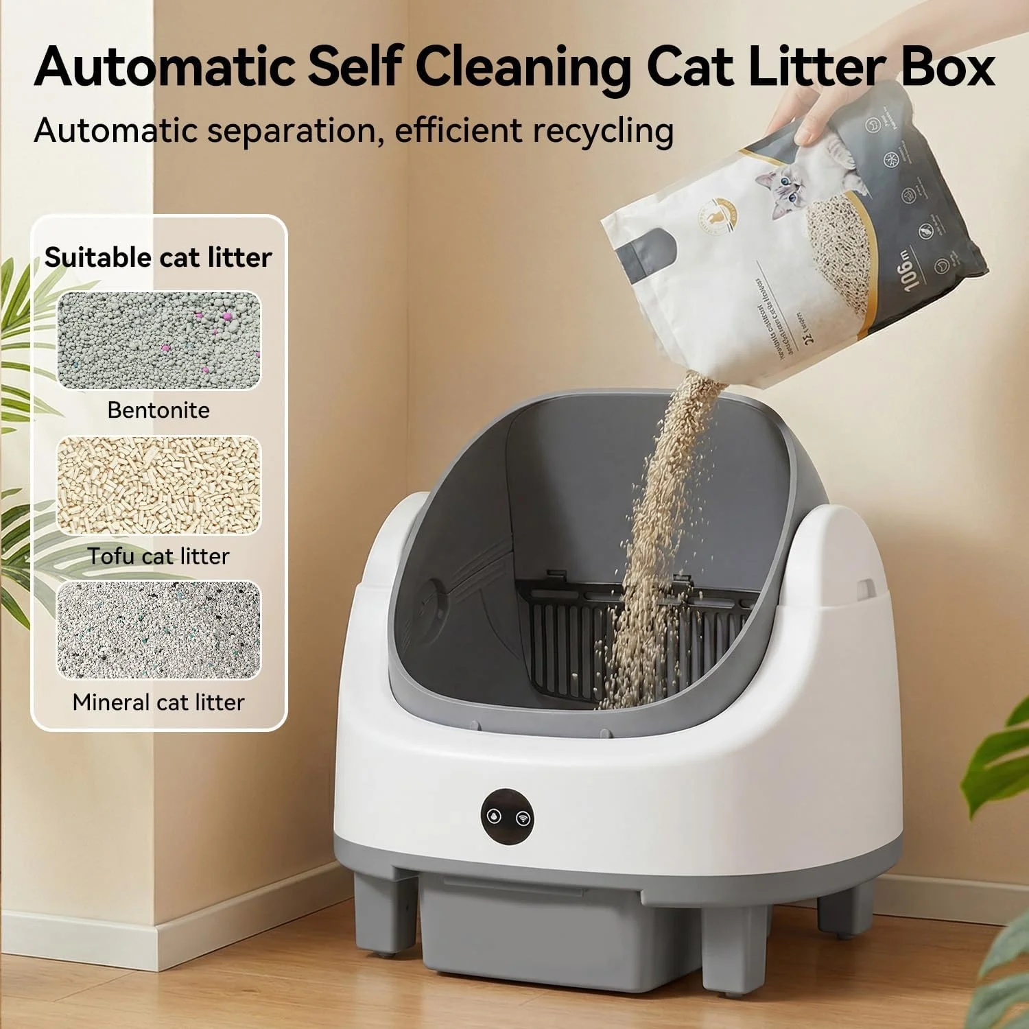 Nordivale Automatic Self Cleaning Litter Box App Control - Image 3