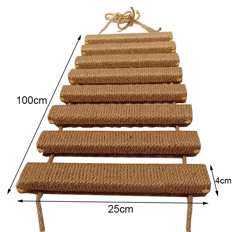 Cat Climbing Shelf Wall Mounted Four Step Stairway With Sisal Scratching Post For Cats Tree Tower Platform Jumping Pet Furniture - Image 5
