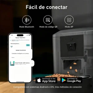 Nityers 8L Automatic Cat Feeder With 1080p Camera Video 5G WiFi Night Vision Cat Food Dispenser Smart Tuya APP Pet Auto Feeder - Thumbnail Image 3