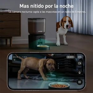 Nityers 8L Automatic Cat Feeder With 1080p Camera Video 5G WiFi Night Vision Cat Food Dispenser Smart Tuya APP Pet Auto Feeder - Thumbnail Image 4