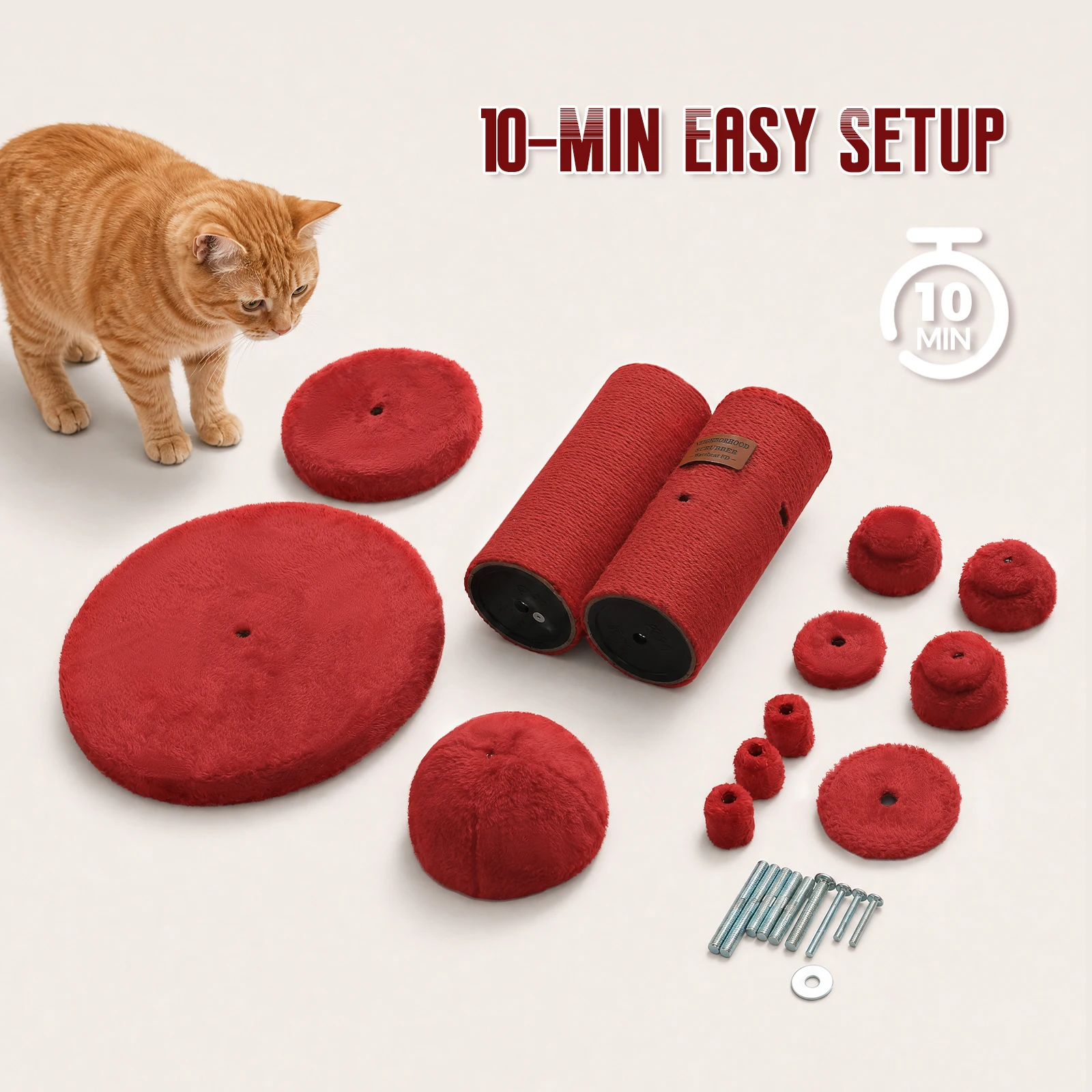 Fire Hydrant Sisal Cat Scratching Post - Image 6