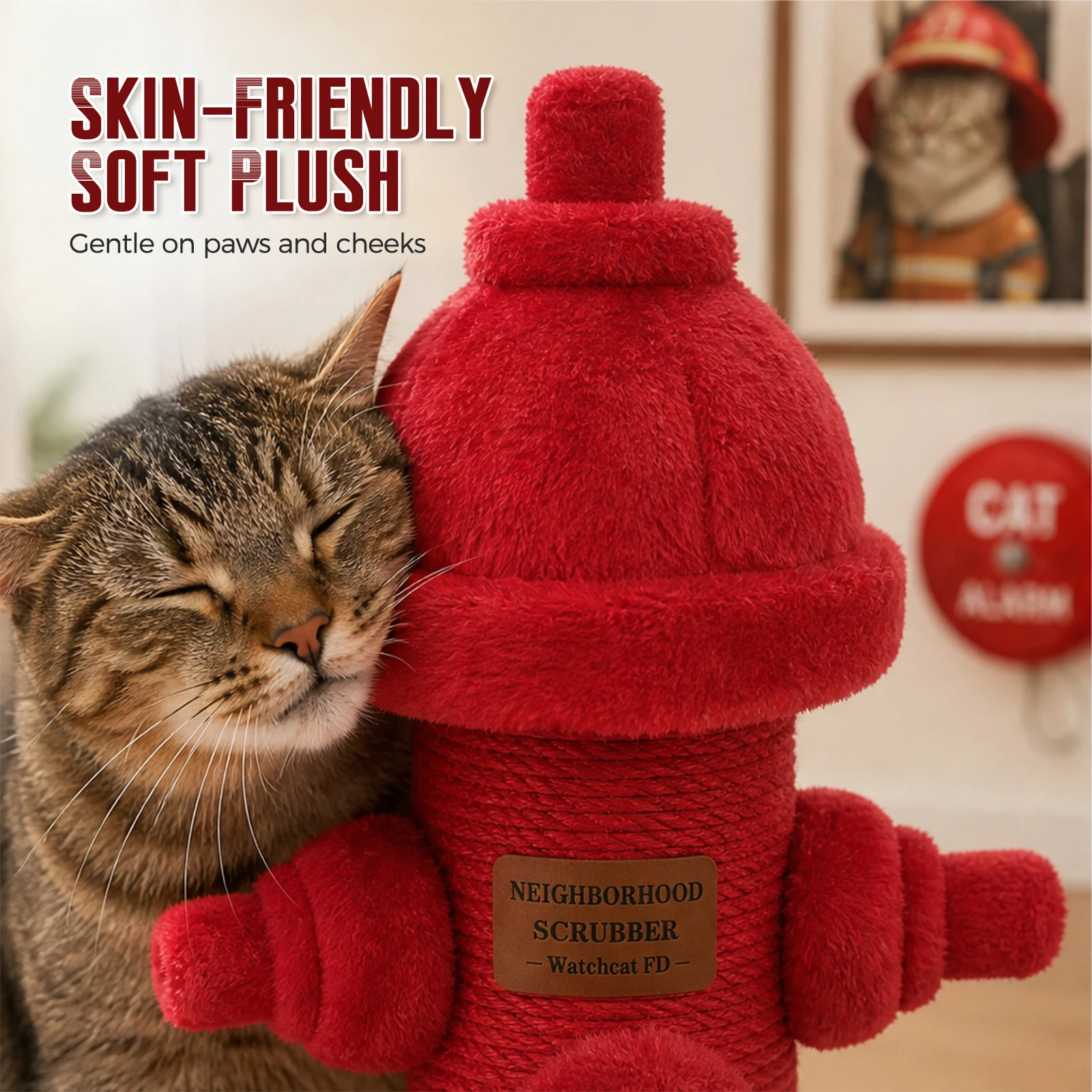 Fire Hydrant Sisal Cat Scratching Post - Image 5