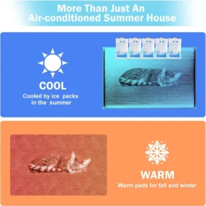 Sturdy Heated Cat House for Winter, Waterproof Insulated Outdoor (28"D x 17"W x 18"H) - Thumbnail Image 3