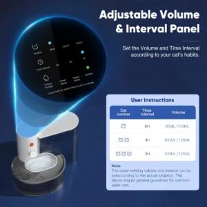 Petgravity Stainless Steel Bowl Pet Intelligent Pouring Water Dispenser Automatically Purifies The Wireless Drinking Bowl For Cats - Thumbnail Image 7
